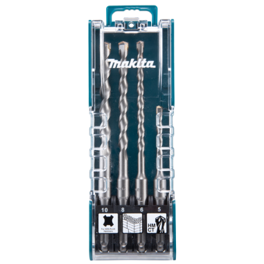COFFRET DE FORETS SDS PLUS 2T ECO (4 PCS) 5/6/8/10 / D 74136 / 0088381587174 - D'ORIGINE MAKITA
