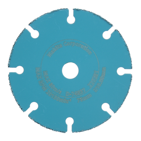 DISQUE DIAMANT CARBURE 76MM / D 74837 / 0088381590877 - D'ORIGINE MAKITA