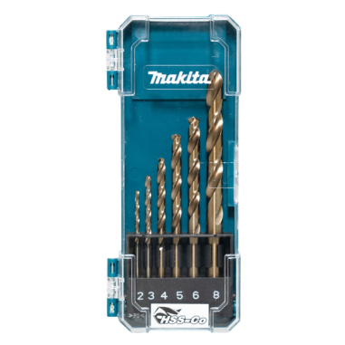 COFFRET 6 FORETS METAL HSS CO / D 75758 / 0088381597241 - D'ORIGINE MAKITA