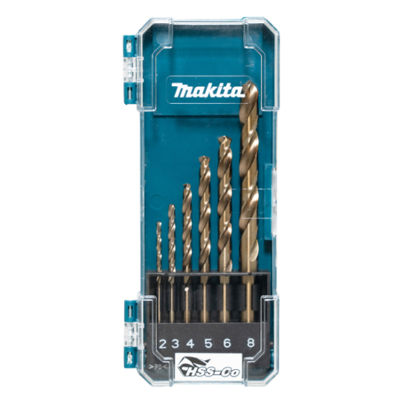 COFFRET 6 FORETS METAL HSS CO / D 75758 / 0088381597241 - D'ORIGINE MAKITA