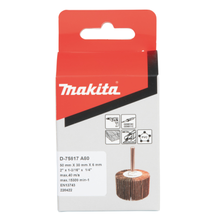 ROUES A LAMELLES- A80 - D 75817 - 0088381597807 - D'ORIGINE MAKITA