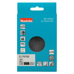 ABRASIF EN MAILLE 80X130 A120 X10 / D 78782 / 3240890944757 - D'ORIGINE MAKITA 2