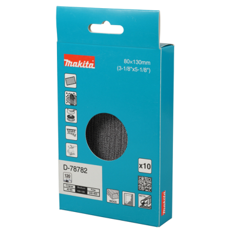 ABRASIF EN MAILLE 80X130 A120 X10 / D 78782 / 3240890944757 - D'ORIGINE MAKITA