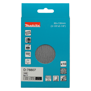 ABRASIF EN MAILLE 80X130 A240 X10 / D 78807 / 3240890944771 - D'ORIGINE MAKITA