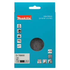 ABRASIF EN MAILLE 100X150 A120 X10 / D 78900 / 3240890944818 - D'ORIGINE MAKITA 2