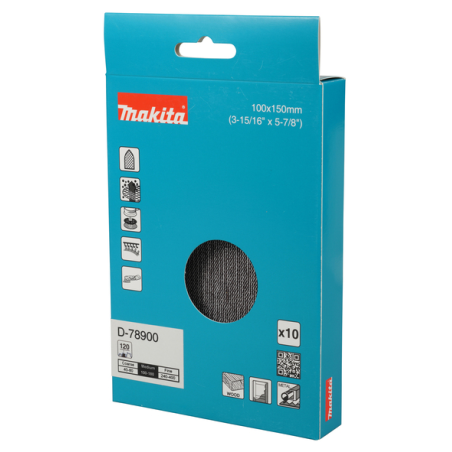 ABRASIF EN MAILLE 100X150 A120 X10 / D 78900 / 3240890944818 - D'ORIGINE MAKITA