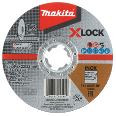 DISC TRONC INOX X LOCK 125x1.2x22.23 A60T / E 00418 / 0088381555449 - D'ORIGINE MAKITA