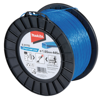 FIL NYLON TREFLE TORSADE 1.65 445M / E 01753 / 0088381555470 - D'ORIGINE MAKITA