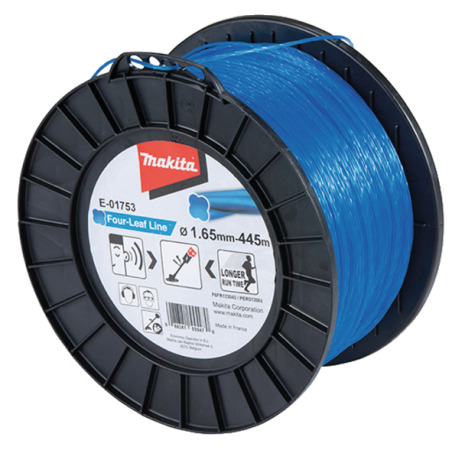 FIL NYLON TREFLE TORSADE 1.65 445M / E 01753 / 0088381555470 - D'ORIGINE MAKITA