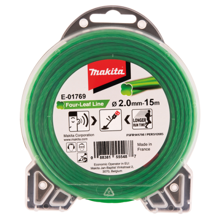 FIL NYLON TREFLE TORSADE 2 15M / E 01769 / 0088381555487 - D'ORIGINE MAKITA
