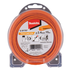 FIL NYLON TREFLE TORSADE 2.4 15M / E 01797 / 0088381555517 - D'ORIGINE MAKITA