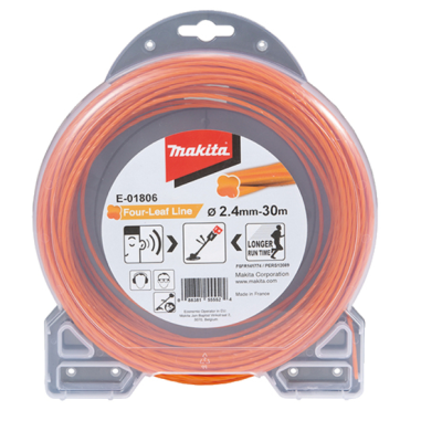 FIL NYLON TREFLE TORSADE 2.4 30M / E 01806 / 0088381555524 - D'ORIGINE MAKITA