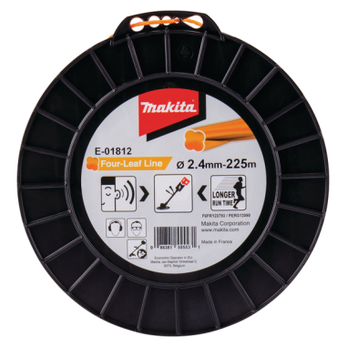 FIL NYLON TREFLE TORSADE 2.4 225M / E 01812 / 0088381555531 - D'ORIGINE MAKITA