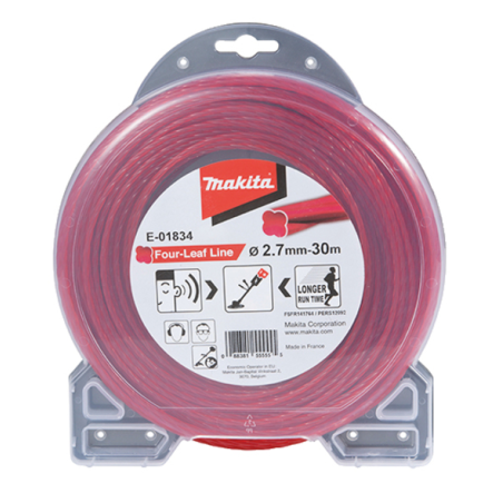 FIL NYLON TREFLE TORSADE 2.7 30M / E 01834 / 0088381555555 - D'ORIGINE MAKITA