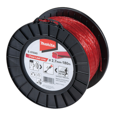 FIL NYLON TREFLE TORSADE 2.7 180M / E 01840 / 0088381555562 - D'ORIGINE MAKITA