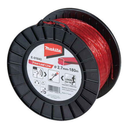 FIL NYLON TREFLE TORSADE 2.7 180M / E 01840 / 0088381555562 - D'ORIGINE MAKITA