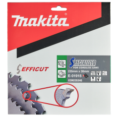 LAME CARBURE BOIS EFFICUT 235X30MM 24D - E 01915 - 3240891177505 - D'ORIGINE MAKITA 2