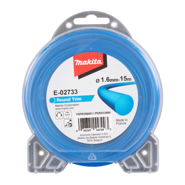 FIL ROND ROUND TRIM 1,6MM x 15M / E 02733 / 0088381557993 - D'ORIGINE MAKITA