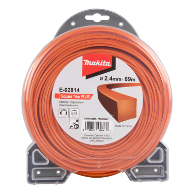 FIL CARRE SQUARE TRIM+ 2,4mm 69m / E 02814 / 0088381558082 - D'ORIGINE MAKITA