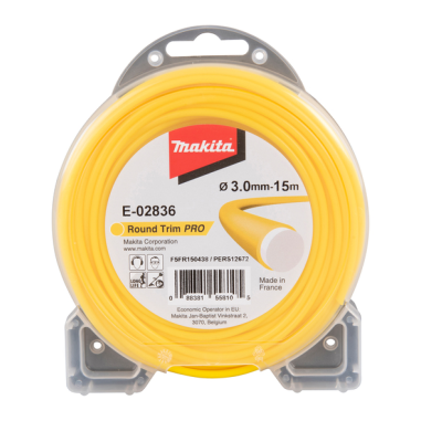 FIL ROND ROUND TRIM PRO 3MM x 15M / E 02836 / 0088381558105 - D'ORIGINE MAKITA