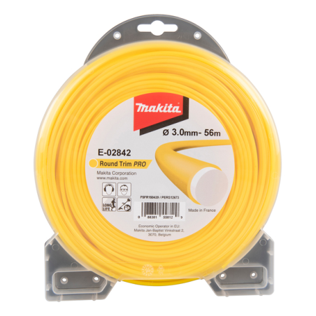 FIL ROND ROUND TRIM PRO 3MM x 56M / E 02842 / 0088381558129 - D'ORIGINE MAKITA FIL ROND ROUND TRIM PRO 3MM x 56M / E 02842 / 0088381558129 - D'ORIGINE MAKITA