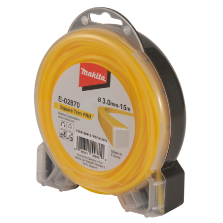 FIL CARRE SQUARE TRIM PRO 3mm 15m / E 02870 / 0088381558150 - D'ORIGINE MAKITA