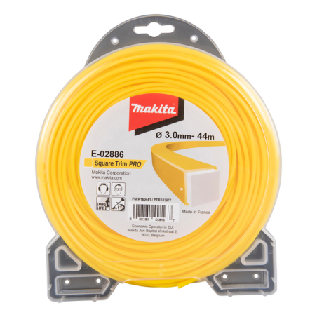 FIL CARRE SQUARE TRIM PRO 3mm 44m / E 02886 / 0088381558167 - D'ORIGINE MAKITA FIL CARRE SQUARE TRIM PRO 3mm 44m / E 02886 / 0088381558167 - D'ORIGINE MAKITA