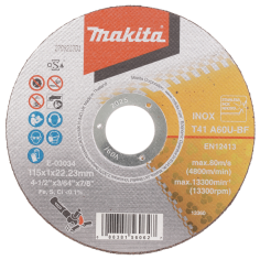 DISC TRONC TMET 115X1,0 A60T / E 03034 / 0088381560627 - D'ORIGINE MAKITA