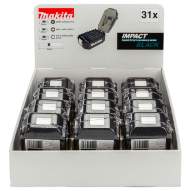 MASTER CARTON 12 x COFFRET IMPACT BLACK 31 PCS - E 03090 - 0088381560733 - D'ORIGINE MAKITA