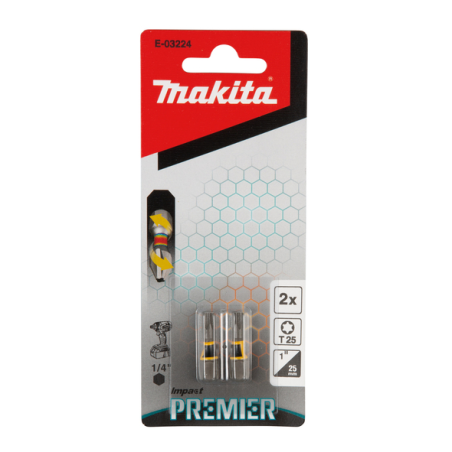 EMBOUT TORX25 25MM 2PCS IMPACT PREMIER / E 03224 / 0088381569897 - D'ORIGINE MAKITA