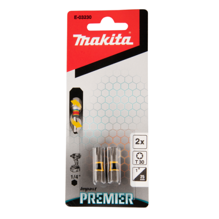 EMBOUT TORX30 25MM 2PCS IMPACT PREMIER / E 03230 / 0088381569903 - D'ORIGINE MAKITA