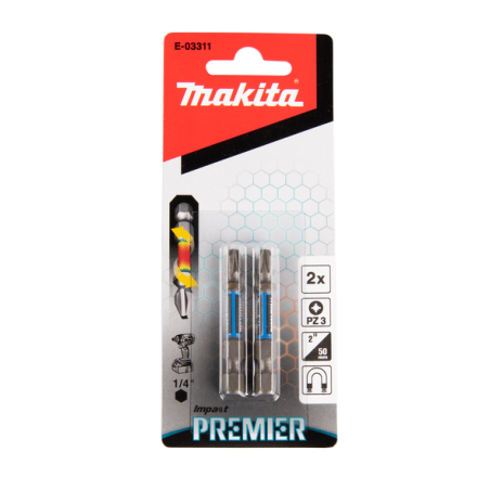 EMBOUT PZ3 50 2PCS IMPACT PREMIER / E 03311 / 0088381569972 - D'ORIGINE MAKITA