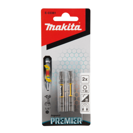 EMBOUT T30 50 2PCS IMPACT PREMIER / E 03361 / 0088381570022 - D'ORIGINE MAKITA