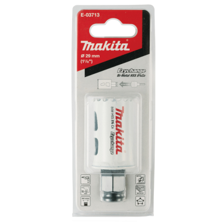 SCIE CLOCHE BIM 29mm EZYCHANGE - E 03713 - 0088381561952 - D'ORIGINE MAKITA SCIE CLOCHE BIM 29mm EZYCHANGE - E 03713 - 0088381561952 - D'ORIGINE MAKITA
