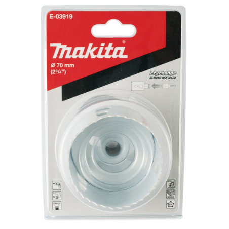 SCIE CLOCHE BIM 70mm EZYCHANGE - E 03919 - 0088381562157 - D'ORIGINE MAKITA SCIE CLOCHE BIM 70mm EZYCHANGE - E 03919 - 0088381562157 - D'ORIGINE MAKITA