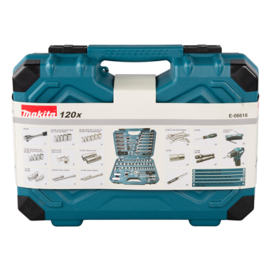 COFFRET OUTILLAGE A MAIN 120 PCS / E 06616 / 0088381570251 - D'ORIGINE MAKITA COFFRET OUTILLAGE A MAIN 120 PCS / E 06616 / 0088381570251 - D'ORIGINE MAKITA