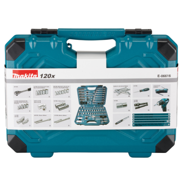 COFFRET OUTILLAGE A MAIN 120 PCS / E 06616 / 0088381570251 - D'ORIGINE MAKITA COFFRET OUTILLAGE A MAIN 120 PCS / E 06616 / 0088381570251 - D'ORIGINE MAKITA