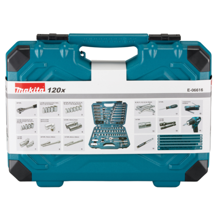 COFFRET OUTILLAGE A MAIN 120 PCS / E 06616 / 0088381570251 - D'ORIGINE MAKITA COFFRET OUTILLAGE A MAIN 120 PCS / E 06616 / 0088381570251 - D'ORIGINE MAKITA