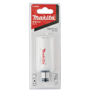 SCIE CLOCHE TCT 22mm EZYCHANGE - E 06650 - 0088381570374 - D'ORIGINE MAKITA SCIE CLOCHE TCT 22mm EZYCHANGE - E 06650 - 0088381570374 - D'ORIGINE MAKITA