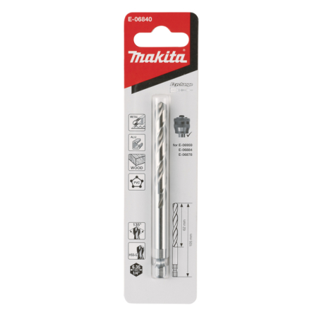 FORET HSS G 105MM - E 06840 - 0088381570565 - D'ORIGINE MAKITA