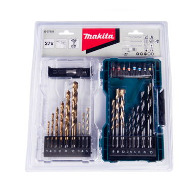 COFFRET PERCAGE VISSAGE 27 PCS / E 07032 / 0088381571234 - D'ORIGINE MAKITA COFFRET PERCAGE VISSAGE 27 PCS / E 07032 / 0088381571234 - D'ORIGINE MAKITA