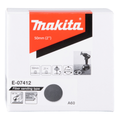 DISQUE FIBRE 50MM GR60 / E 07412 / 0088381574044 - D'ORIGINE MAKITA 2