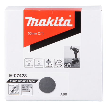 DISQUE FIBRE 50MM GR80 / E 07428 / 0088381574051 - D'ORIGINE MAKITA