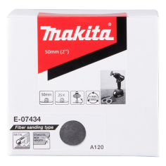 DISQUES FIBRE 50MM GR120 X25 / E 07434 / 0088381574068 - D'ORIGINE MAKITA 2