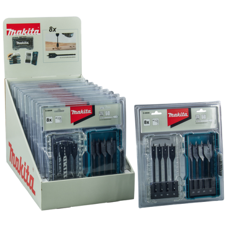 MASTER CARTON 10 COFFRETS 8 MECHES A BOIS - E 08698 10 - 0088381579612 - D'ORIGINE MAKITA