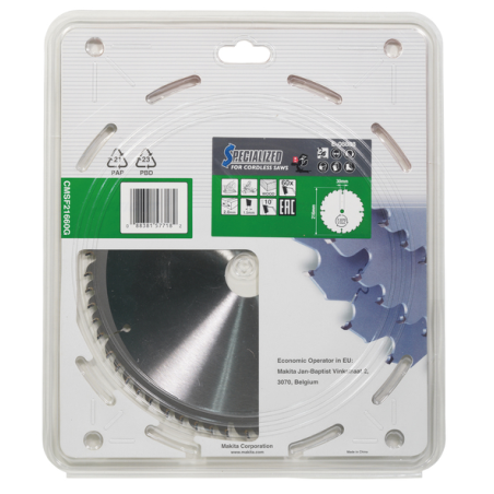 LAME CARBURE EFFICUT BOIS 216x30x60D - E 08888 - 0088381577182 - D'ORIGINE MAKITA