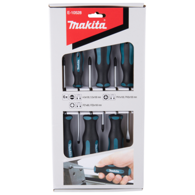 JEU DE TOURNEVIS 2SL+2PH+2PZ - E 10528 - 0088381579865 - D'ORIGINE MAKITA