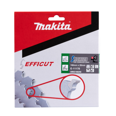 LAME EFFICUT BOIS 190x20MM 25D - E 11178 - 0088381581875 - D'ORIGINE MAKITA
