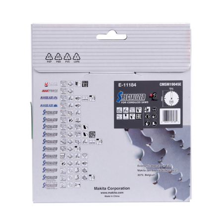 LAME EFFICUT BOIS 190x20MM 45D - E 11184 - 0088381581882 - D'ORIGINE MAKITA