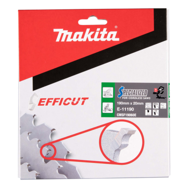 LAME TCT MDF 190x20MM 60DENTS - E 11190 - 0088381581899 - D'ORIGINE MAKITA